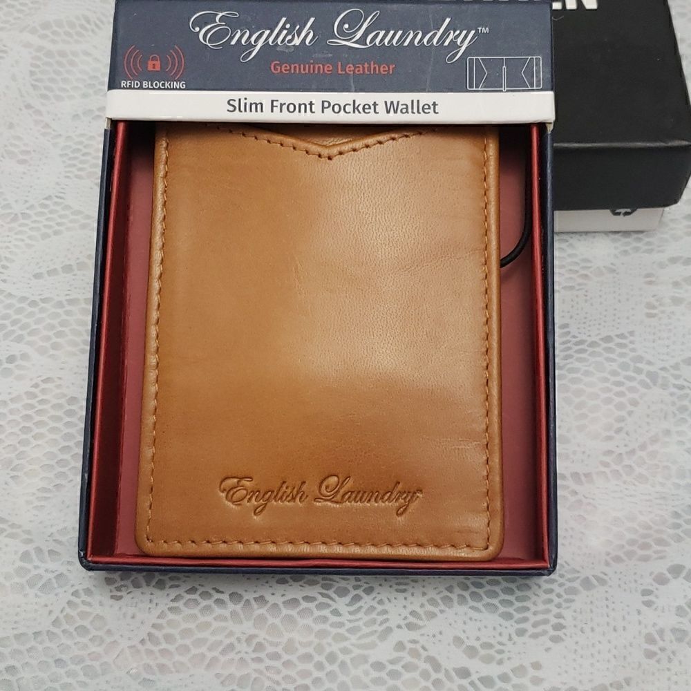 English Laundry Money Clip Slim Pocket Wallet New